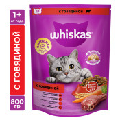 КОРМ Д/КОШЕК ВИСКАС 800Г ВКУСНЫЕ ПОДУШЕЧКИ С НЕЖНЫМ ПАШТЕТОМ С ГОВЯДИНОЙ