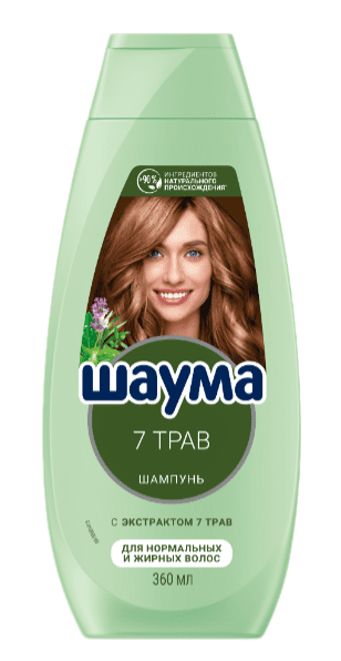 ШАМПУНЬ ШАУМА 360МЛ СЕМЬ ТРАВ