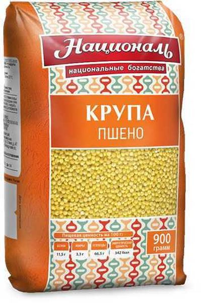 КРУПА НАЦИОНАЛЬ ПШЕНО 900Г М/У