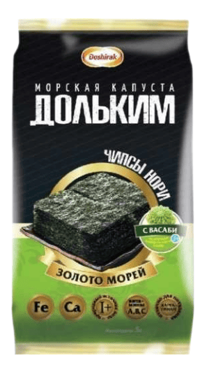 МОРСКАЯ КАПУСТА ДОЛЬКИМ 5Г С ВАСАБИ ПАКЕТ