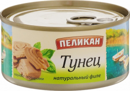 ТУНЕЦ ПЕЛИКАН 185Г НАТ ФИЛЕ