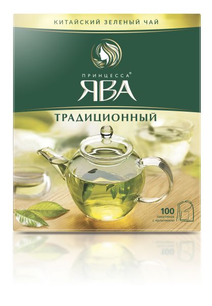 ЧАЙ ПРИНЦЕССА ЯВА ПАКЕТ 2Г*100 ЗЕЛЕНЫЙ С/ЯРЛ