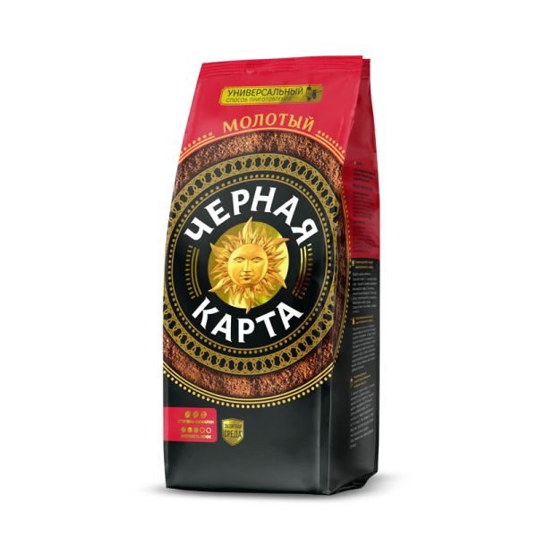 КОФЕ ЧЕРНАЯ КАРТА 500Г ПАКЕТ МОЛОТЫЙ