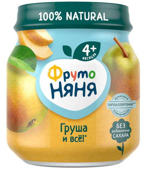 ПЮРЕ ФРУТОНЯНЯ 100Г ГРУША СТ