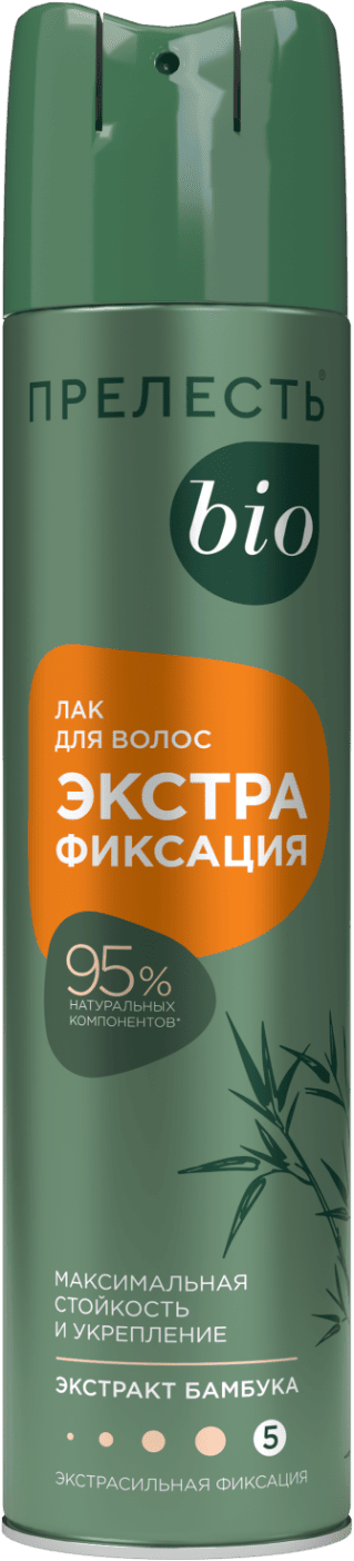 ЛАК Д/ВОЛОС ПРЕЛЕСТЬ БИО 210МЛ С ЭКСТРАКТОМ БАМБУКА ЭКСТРАФИКСАЦИЯ