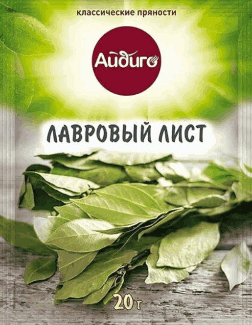 ЛИСТ ЛАВРОВЫЙ АЙДИГО 10Г ОТБОРНЫЙ