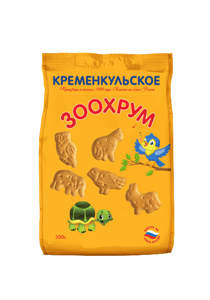 ПЕЧЕНЬЕ ЗАТЯЖНОЕ КРЕМЕНКУЛЬСКОЕ ЗООХРУМ 300Г