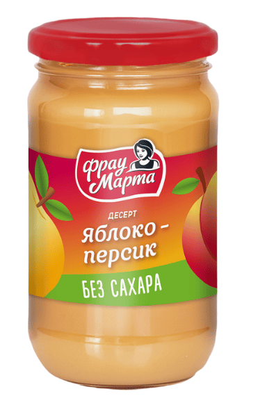 ДЕСЕРТ ФРУКТОВЫЙ ФРАУ МАРТА 360Г ЯБЛОКО-ПЕРСИК СТ