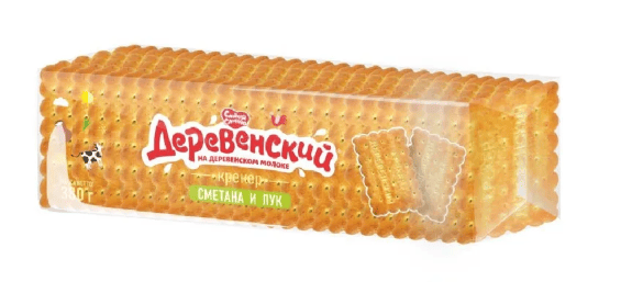 КРЕКЕР СЛАДКАЯ СЛОБОДА ДЕРЕВЕНСКИЙ 380Г СМЕТАНА ЛУК