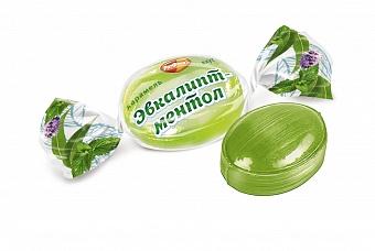 КАРАМЕЛЬ РОТФРОНТ ВКУС ЭВКАЛИПТ-МЕНТОЛ КГ