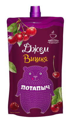 ДЖЕМ ПОТАПЫЧ 300Г ВИШНЯ Д/ПАК