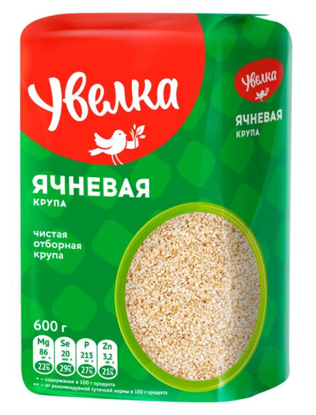 КРУПА УВЕЛКА 600Г ЯЧНЕВАЯ ОТБОРНАЯ МЯГ/УП