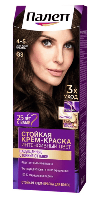 КРАСКА Д/ВОЛОС ПАЛЕТТ G3 ЗОЛОТИСТЫЙ ТРЮФЕЛЬ