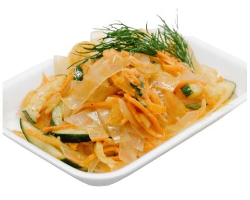САЛАТ ПО-КОРЕЙСКИ ИЗ ФУНЧОЗЫ С ОГУРЦАМИ КГ
