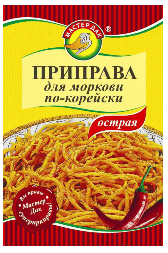 ПРИПРАВА МАСТЕР ДАК 15Г ДЛЯ МОРКОВИ ПО КОРЕЙСКИ ОСТРАЯ ПАКЕТ