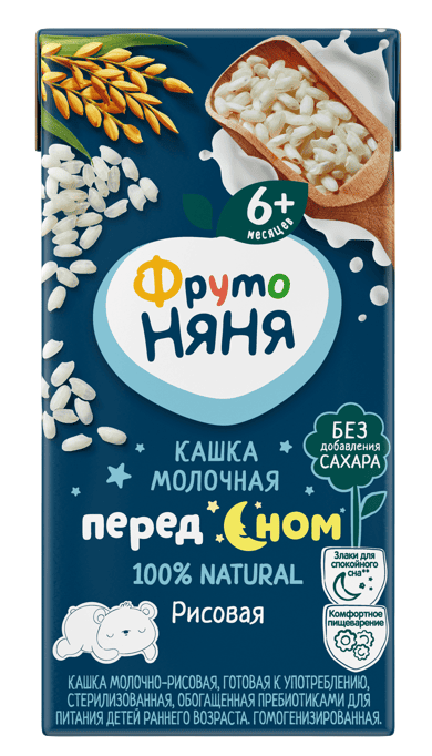 КАШКА ФРУТОНЯНЯ 200Г МОЛОЧНО-РИСОВАЯ ЖИДКАЯ