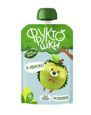 ПЮРЕ ФРУКТОШКИ 90Г ЯБЛОКО М/У