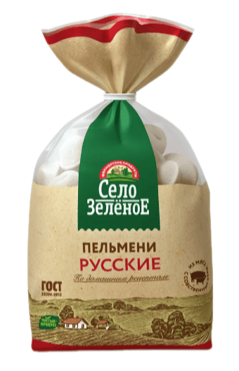 ПЕЛЬМЕНИ СЕЛО ЗЕЛЕНОЕ 800Г РУССКИЕ