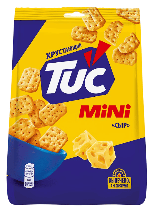 КРЕКЕР ТУК 110Г СО ВКУСОМ СЫРА МИНИ