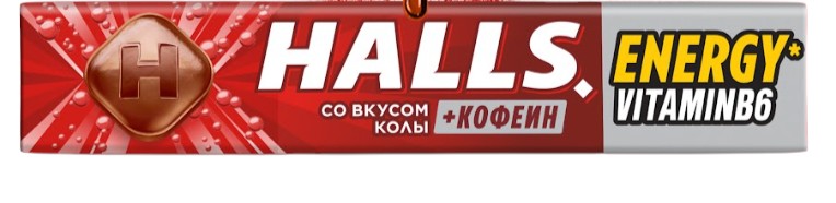 КАРАМЕЛЬ ЛЕДЕНЦОВАЯ ХОЛЛС 25Г СО ВКУСОМ КОЛЫ
