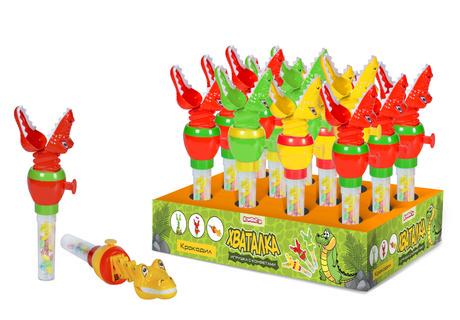 ИГРУШКА ХВАТАЛКА КРОКОДИЛ 10Г С КОНФЕТАМИ