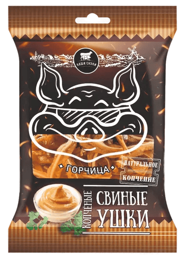 УШКИ СВИНЫЕ НАШИ СНЭКИ 90Г ГОРЧИЦА ВАР/КОПЧ