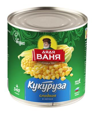 КУКУРУЗА ДЯДЯ ВАНЯ 340Г СЛАДКАЯ ЖБ