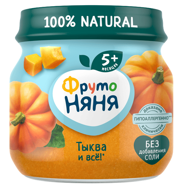 ПЮРЕ ФРУТОНЯНЯ 80Г ИЗ ТЫКВЫ СТ