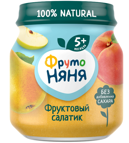 ПЮРЕ ФРУТОНЯНЯ 100Г ФРУКТОВЫЙ САЛАТИК СТ