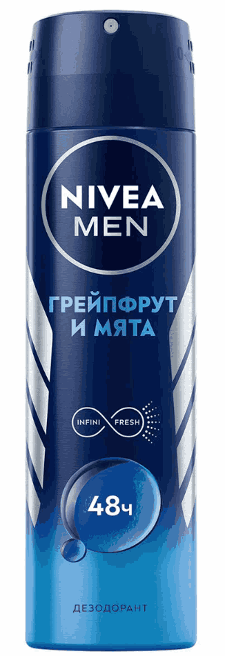 ДЕЗОДОРАНТ НИВЕЯ МЕН 150МЛ ГРЕЙПФРУТ И МЯТА СПРЕЙ МУЖ