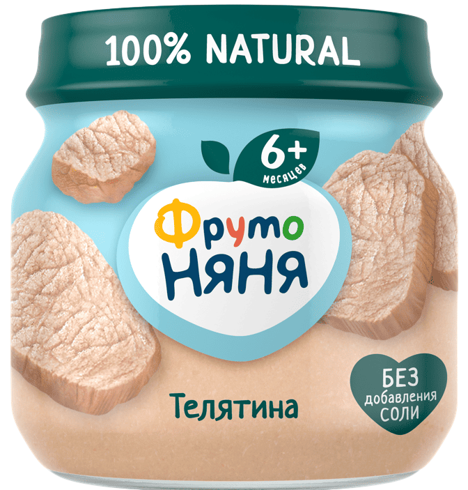 ПЮРЕ ФРУТОНЯНЯ 80Г ТЕЛЯТИНА СТ