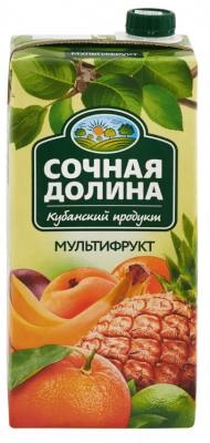 НАПИТОК СОКОСОДЕРЖАЩИЙ СОЧНАЯ ДОЛИНА 0,95Л МУЛЬТИФРУКТ Т/ПАК