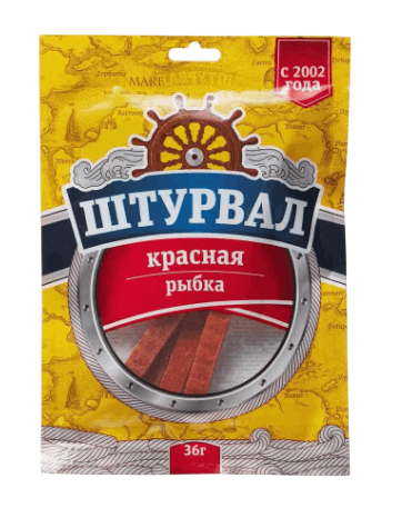 РЫБКА КРАСНАЯ 36Г СОЛЕНО-СУШЕНАЯ СОЛОМКА С ПЕРЦЕМ МИНТАЙ ШТУРВАЛ