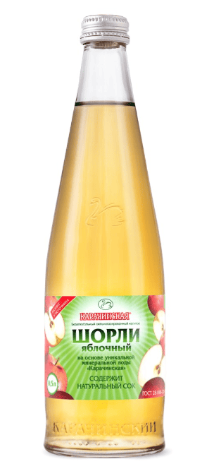 НАПИТОК Б/АЛК КАРАЧИНСКАЯ 0,5Л ШОРЛИ ЯБЛОЧНЫЙ СИЛЬНОГАЗ СТ