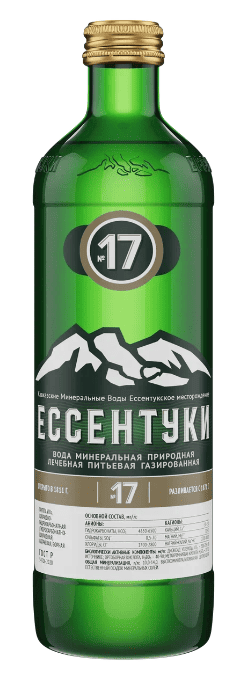 ВОДА МИН ЕССЕНТУКИ №17 0,45Л ЛЕЧЕБНАЯ ГАЗ СТ
