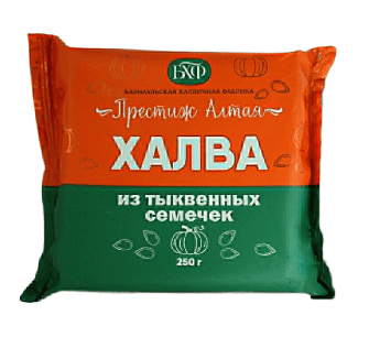 ХАЛВА БАРНАУЛЬСКАЯ 250Г ИЗ ТЫКВЕННОЙ СЕМЕЧКИ