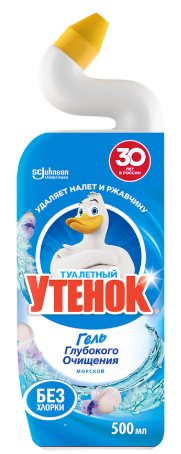 СР-ВО ЧИСТ ТУАЛЕТНЫЙ УТЕНОК 500МЛ Д/УНИТАЗОВ МОРСКОЙ
