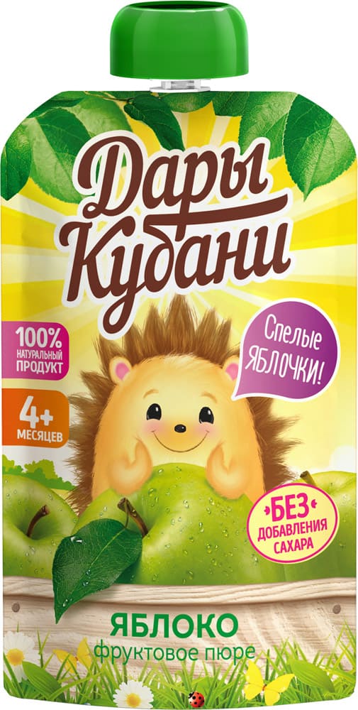 ПЮРЕ ДАРЫ КУБАНИ 90Г ИЗ ЯБЛОК Д/П