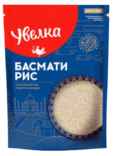 КРУПА УВЕЛКА 500Г РИС БАСМАТИ Д/ПАК
