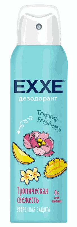 ДЕЗОДОРАНТ EXXE 150МЛ ТРОПИЧЕСКАЯ СВЕЖЕСТЬ ЖЕН СПРЕЙ