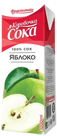 НЕКТАР КОРОБОЧКА СОКА 950МЛ ЯБЛОЧНЫЙ