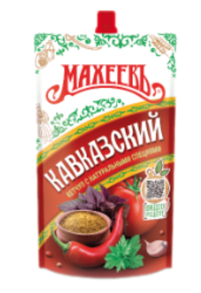 КЕТЧУП МАХЕЕВЪ 300Г КАВКАЗСКИЙ Д/ПАК