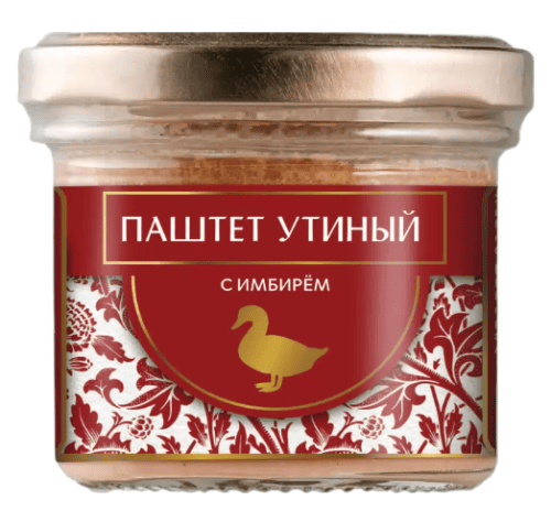 ПАШТЕТ ПЕРВА 100Г УТКА С ИМБИРЕМ СТ