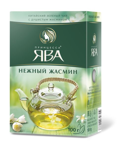 ЧАЙ ПРИНЦЕССА ЯВА 100Г НЕЖНЫЙ ЖАСМИН ЗЕЛЕНЫЙ
