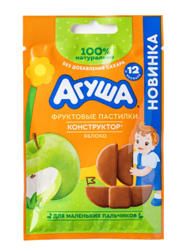 ПАСТИЛКИ ФРУКТОВЫЕ АГУША 12Г ИЗ ЯБЛОК