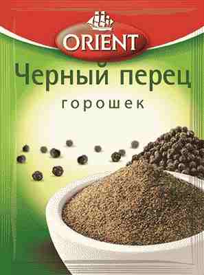 ПРИПРАВА ОРИЕНТ 10Г ПЕРЕЦ ЧЕРНЫЙ ГОРОШЕК ПАКЕТ