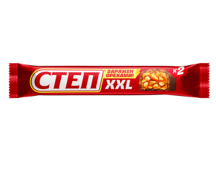 БАТОНЧИК СЛАВЯНКА СТЕП XXL 70Г С АРАХИСОМ И КАРАМЕЛЬЮ ГЛАЗИРОВАННЫЙ