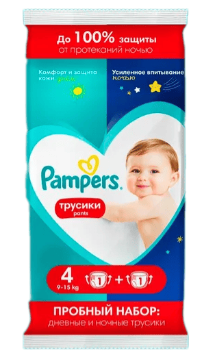 ПОДГУЗНИКИ-ТРУСИКИ ПАМПЕРС ПРЕМИУМ КЕА ПЕНТС МАКСИ 2ШТ Д/МАЛЬЧ И ДЕВОЧ ДЕНЬ НОЧЬ