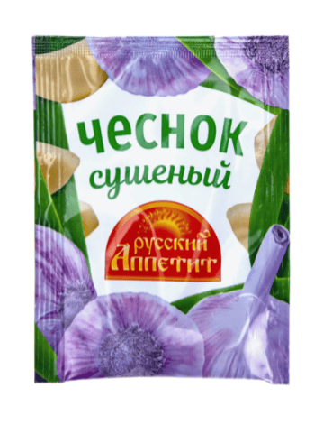 ЧЕСНОК РУССКИЙ АППЕТИТ 15Г СУШЕНЫЙ КОПЧЕНЫЙ