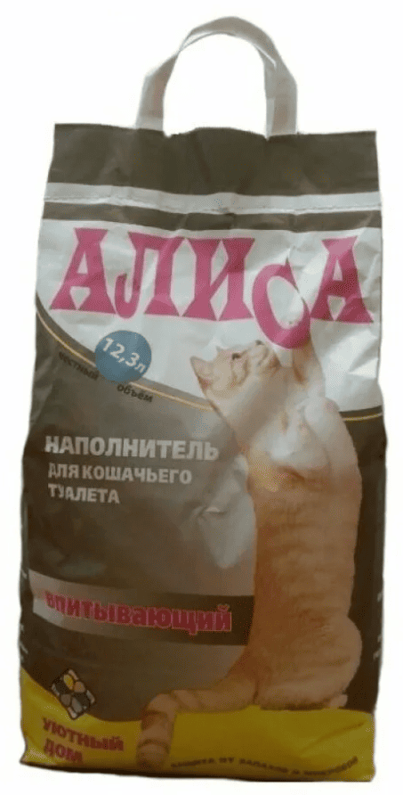 НАПОЛНИТЕЛЬ Д/ТУАЛЕТА АЛИСА 12,3Л ВПИТЫВАЮЩИЙ